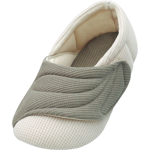 徳武産業 あゆみ ワイドベルトワッフル グレー L(23.5-24.5cm) 両足 2229 1足（ご注文単位1足）【直送品】