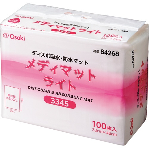 オオサキメディカル メディマットライト 33×45cm 100枚/袋(ご注文単位1袋)【直送品】