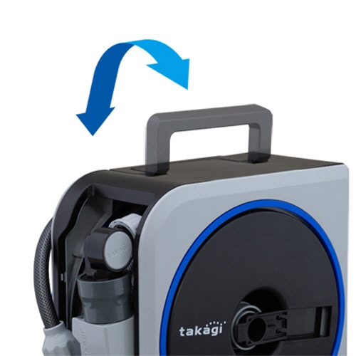 タカギ ホースリールセット NANO NEXT 10m RM1110GY 1台(ご注文単位1台)【直送品】