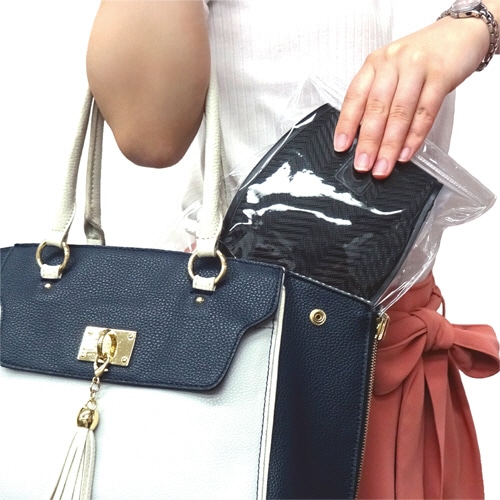 イチーナ コンパクトシューズカバー 透明 L(レディース用) 9091-L 1足(ご注文単位1足)【直送品】