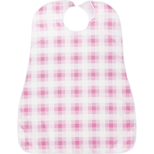 カネモ商事 LOr食事用エプロン ピンクチェック 5枚/袋（ご注文単位1袋）【直送品】