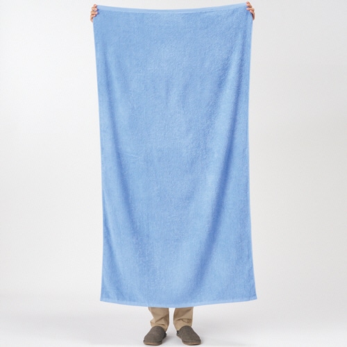 林 超大判バスタオル(フラッピーカラー) グレー LN446629 1枚(ご注文単位1枚)【直送品】