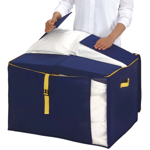 東和産業 コンパクト優収納アルファ L ネイビー 1個（ご注文単位1個）【直送品】