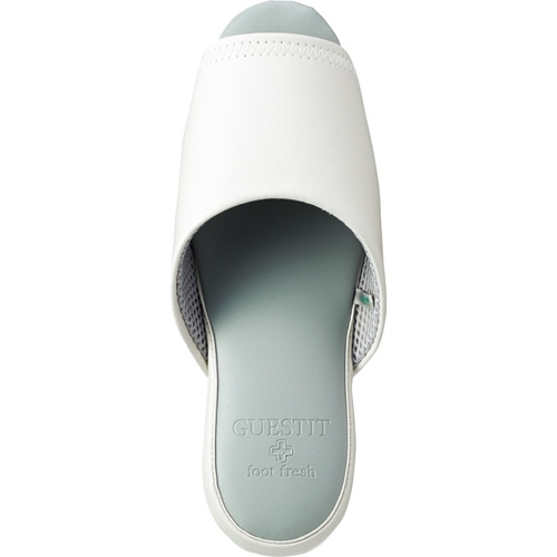 オクムラ GUEST IT(ゲストイット) ビニールレザースリッパ 前開きタイプ アイボリー M NGAM9900IV 1足(ご注文単位1足)【直送品】