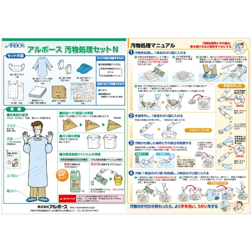 アルボース 汚物処理セットN 1パック(ご注文単位1パック)【直送品】