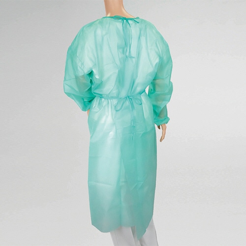オオサキメディカル オオサキ アイソレーションガウン ゴム袖 グリーン 51059 10枚/袋(ご注文単位1袋)【直送品】