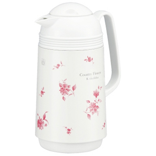 ピーコック ガラス製 ハンディポット 1.0L カントリーフラワー GHD-100-FLC 1個（ご注文単位1個）【直送品】