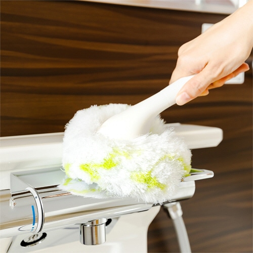 山崎産業 ユニットバスボンくん抗菌 ハンディ グリーン 1個(ご注文単位1個)【直送品】