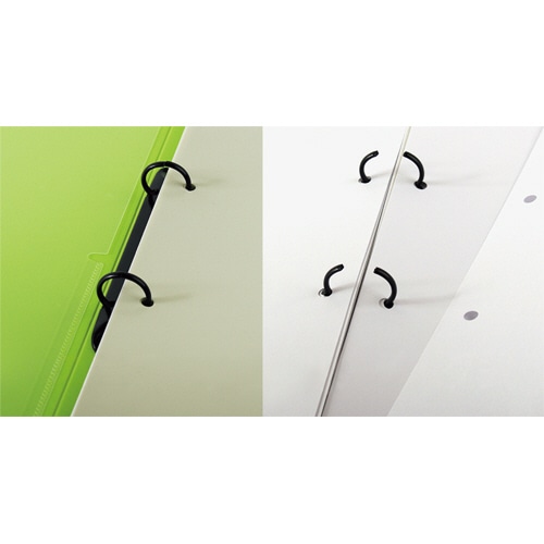 プラス たすけあ 利用者カルテ リングファイル A4タテ 背幅24.5mm グリーン FL-804RF-GR 1冊（ご注文単位1冊）【直送品】