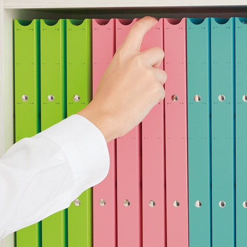 プラス たすけあ 利用者カルテ リングファイル A4タテ 背幅24.5mm グリーン FL-804RF-GR 1冊（ご注文単位1冊）【直送品】