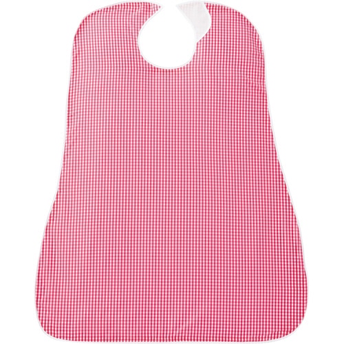 カネモ商事 LOr食事用エプロン ギンガムチェックレッド 1枚(ご注文単位1枚)【直送品】