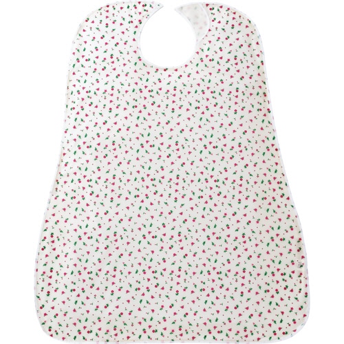 カネモ商事 LOr食事用エプロン 花柄ピンク 1枚(ご注文単位1枚)【直送品】