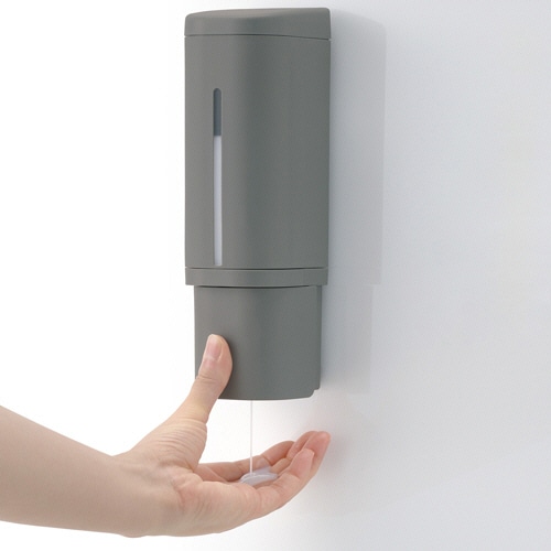 リッチェル ホバーマグネットディスペンサー 500ml ダークグレー 1個(ご注文単位1個)【直送品】