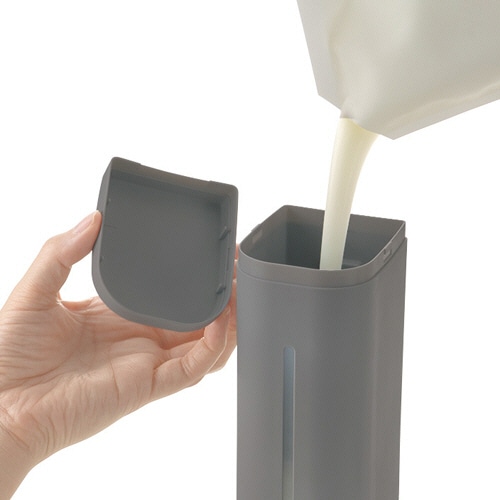 リッチェル ホバーマグネットディスペンサー 500ml ダークグレー 1個(ご注文単位1個)【直送品】