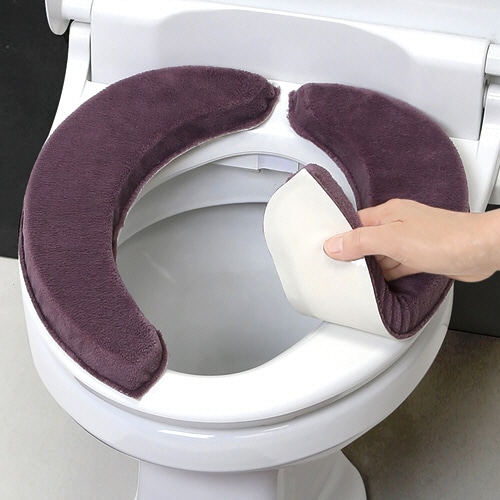 ヨコズナクリエーション モダニスト 極ふわ 吸着便座シート ワイン 1パック（ご注文単位1パック）【直送品】