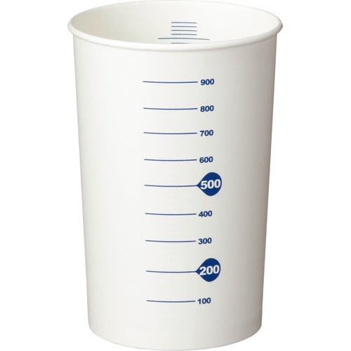 サンナップ 検査(大型目盛り)用カップ 1000ml C1000ME 25個/袋(ご注文単位1袋)【直送品】