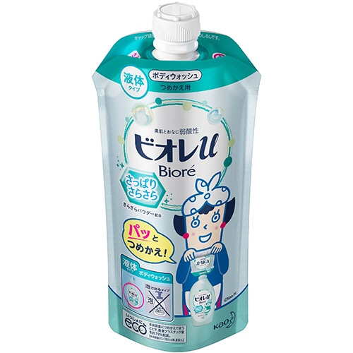 花王 ビオレu ボディウォッシュ さっぱりさらさら肌 つめかえ用 340ml 1パック(ご注文単位1パック)【直送品】