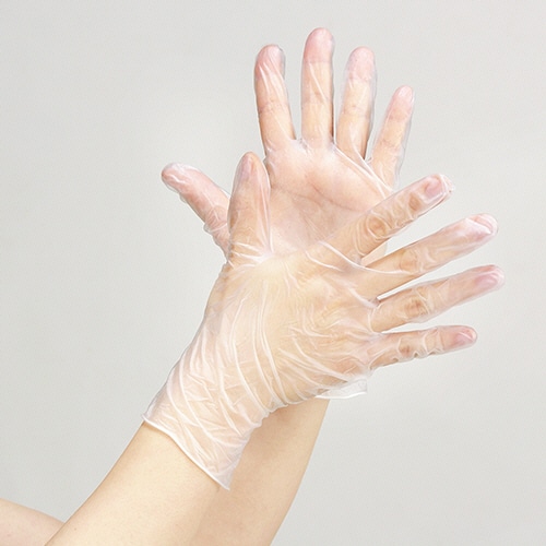 オオサキメディカル プラスチックグローブI M 100枚/箱(ご注文単位1箱)【直送品】