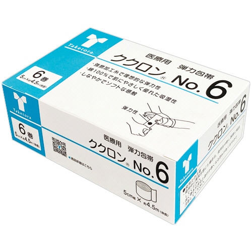 竹虎 ククロン No.6 5cm×4.5m 6巻/箱(ご注文単位1箱)【直送品】