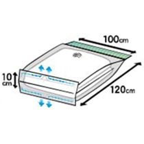 東和産業 防ダニ 押すだけふとん圧縮パック L 1枚(ご注文単位1枚)【直送品】