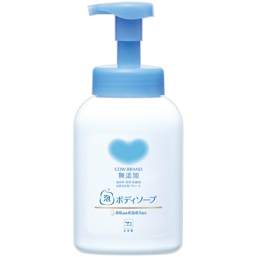 牛乳石鹸共進社 カウブランド 無添加泡のボディソープ ポンプ 500ml 1本(ご注文単位1本)【直送品】