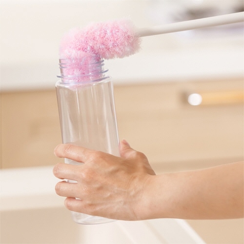 山崎産業 キッチンバスボンくん そこズバボトルブラシ ピンク 1本(ご注文単位1本)【直送品】