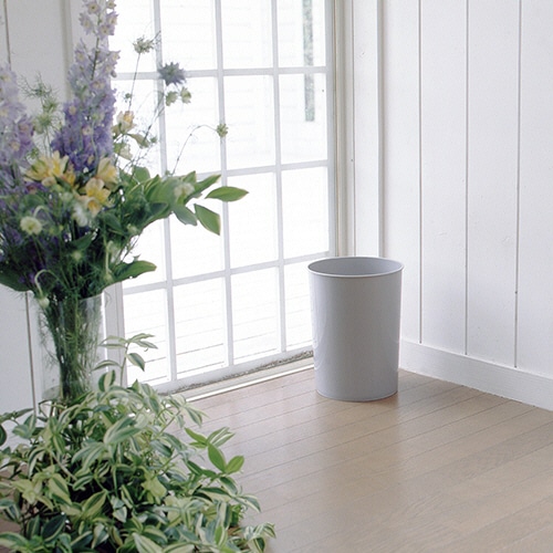 新輝合成 くず入れ トス R-30 丸型 10.2L グレー 1個(ご注文単位1個)【直送品】