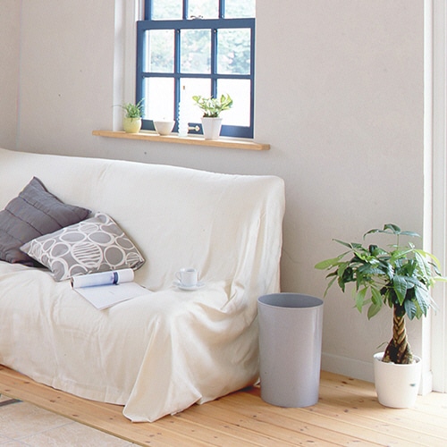 新輝合成 くず入れ トス R-30 丸型 10.2L グレー 1個(ご注文単位1個)【直送品】