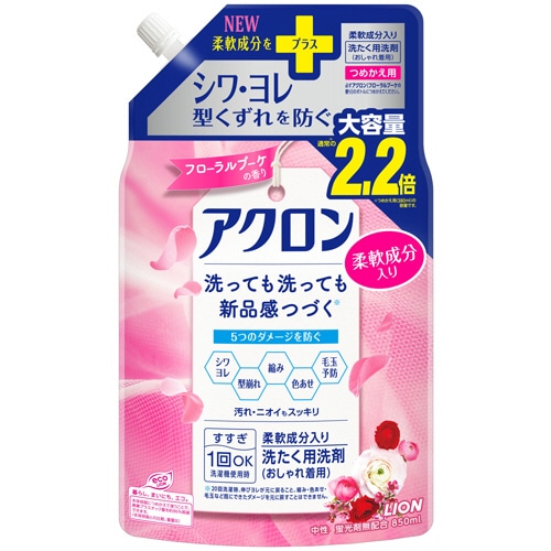 ライオン アクロン フローラルブーケの香り つめかえ用大 850ml 1パック(ご注文単位1パック)【直送品】