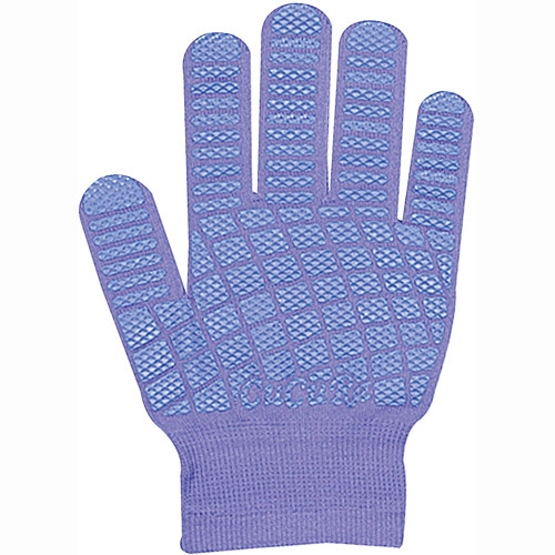 福徳産業 CuCuRa(キュキュラ) すべり止め付軍手 パープル 1双（ご注文単位1双）【直送品】