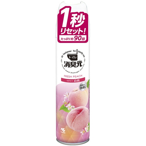 小林製薬 トイレの消臭元スプレー もぎたて白桃 1本(ご注文単位1本)【直送品】