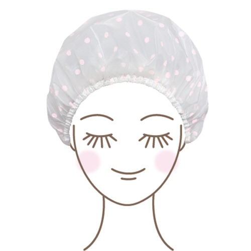 東和産業 SPAシャワーキャップ 水玉 1個(ご注文単位1個)【直送品】