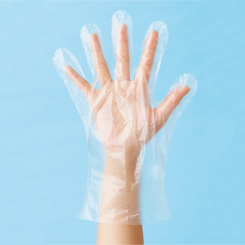 やなぎプロダクツ ポリHD手袋 L 半透明 100枚/袋(ご注文単位1袋)【直送品】