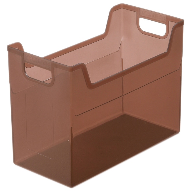 ナカバヤシ　キャパティEW4　ファイルボックス　A4ヨコ　背幅162mm　クリアブラウン　FB-EW4-CSN　1個（ご注文単位1個）【直送品】