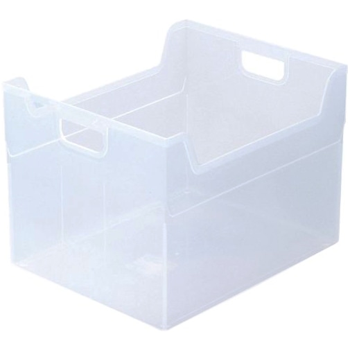 ナカバヤシ　キャパティE5　ファイルボックス　A4ヨコ　背幅263mm　クリア　FB-E5-CRN　1個（ご注文単位1個）【直送品】