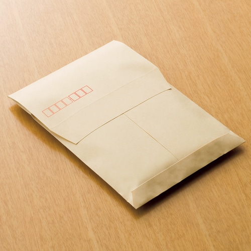 高春堂　ピース　R40再生紙クラフト封筒　テープのり付　長4　70g／m2　〒枠あり　4270　1パック（100枚）（ご注文単位1パック）【直送品】