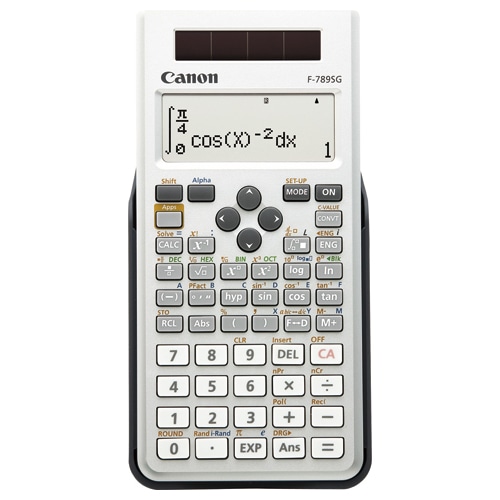 キヤノン　関数電卓　F-789SG-SL　10桁　教科書ビュー　445関数　19メモリ　ホワイト　6952B001　1台（ご注文単位1台）【直送品】