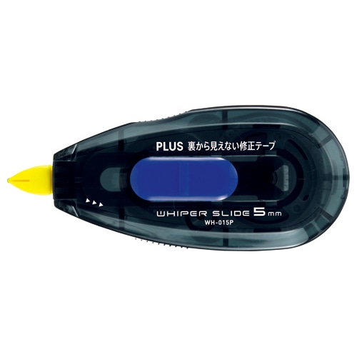 プラス　裏から見えない修正テープ　本体　5mm幅×10m　ブラック/ブルー　WH-015P（N）　1個（ご注文単位1個）【直送品】