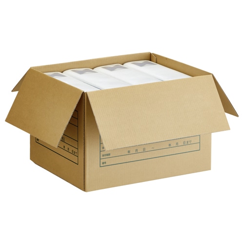 TANOSEE A式文書保存箱 A4・B4用 内寸:W400×D330×H300mm 1パック(10個)(ご注文単位1パック)【直送品】