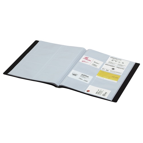 コクヨ 名刺ホルダー(POSITY) 固定式 A4タテ 400名用 ヨコ入れ ダークグレー P3メイ-745DM 1冊(ご注文単位1冊)【直送品】