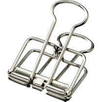 ベロス　ワイヤーWクリップ　小　シルバー　WDCP-35SV　1パック（5個）（ご注文単位1パック）【直送品】