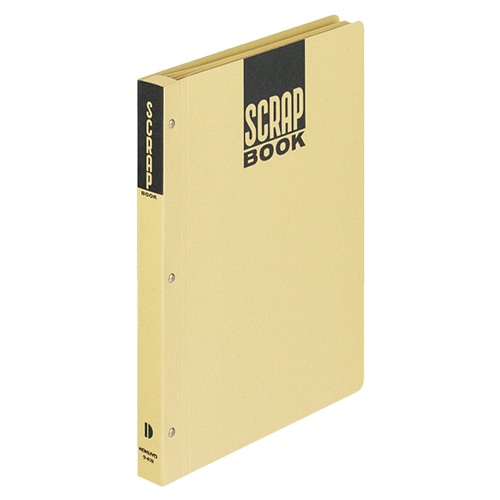 コクヨ スクラップブックD(とじこみ式) B5 中紙28枚 背幅25mm クラフト ラ-41N 1冊(ご注文単位1冊)【直送品】