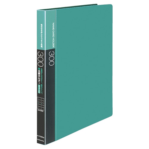 コクヨ　名刺ホルダー（替紙式・発泡PPシートタイプ）　30穴　300名　ヨコ入れ　緑　メイ-F335NG　1冊（ご注文単位1冊）【直送品】