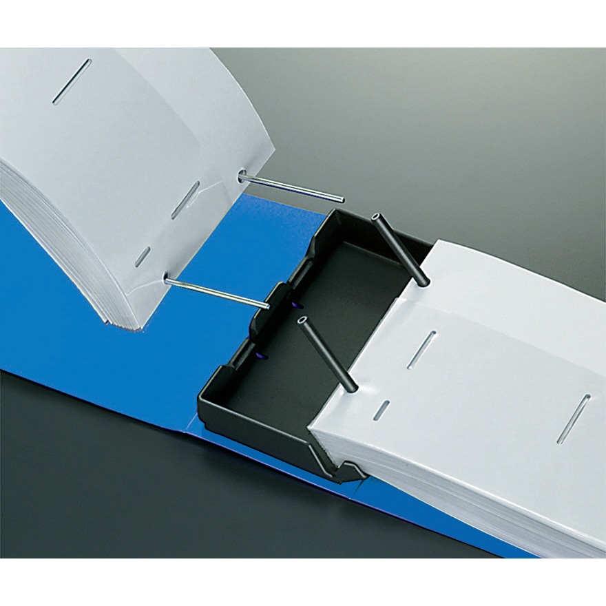 コクヨ 名刺ホルダー(替紙式) 2穴 300名 タテ入れ 青 メイ-30B 1冊(ご注文単位1冊)【直送品】