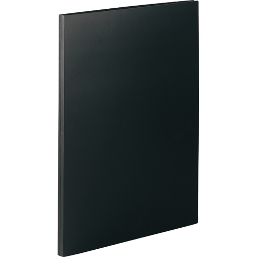 リヒトラブ　AQUA　DROPs　クリヤーブック（ポケット交換タイプ）　A3タテ　42穴　15ポケット付属　背幅18mm　黒　N-5047-24　1冊（ご注文単位1冊）【直送品】