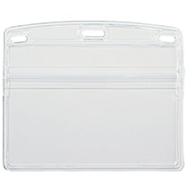 オープン工業　名札用ケース　ソフト　ヨコ　特大サイズ　チャック付　NX-107　1パック（10枚）（ご注文単位1パック）【直送品】