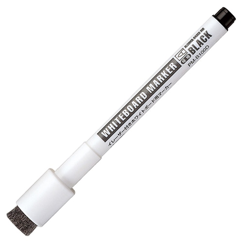 コクヨ　イレーザー付ホワイトボード用マーカー　マグネット付　極細　黒　PM-B100D　1本（ご注文単位1本）【直送品】