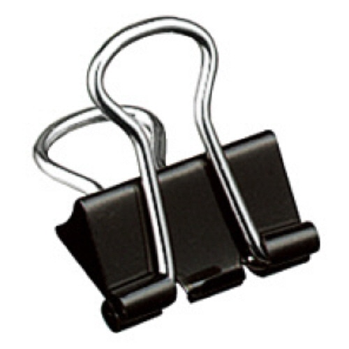 コクヨ　ダブルクリップ（Scel-bo）　個箱タイプ　豆　口幅15mm　黒　クリ-J36ND　1パック（10個）（ご注文単位1パック）【直送品】