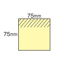 3M ポスト・イット ノート 再生紙 75×75mm ブルー 654RP-BN 1冊(ご注文単位1冊)【直送品】