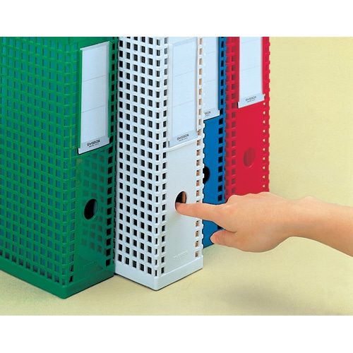 セキセイ　シスボックス　タテ型　A4　背幅85mm　青　SBX-85　1個（ご注文単位1個）【直送品】